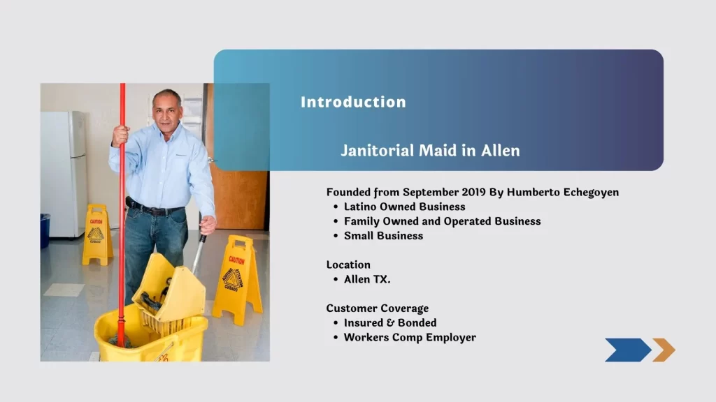 Capability Briefing Janitorial Maid in Allen 